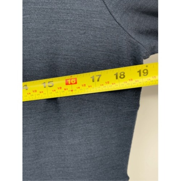 Toad & Co Dress Women Size Large Navy Blue Long Sleeve - Picture 8 of 12